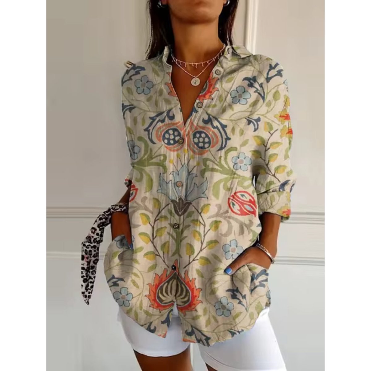 Danique | Blouse met bloemen