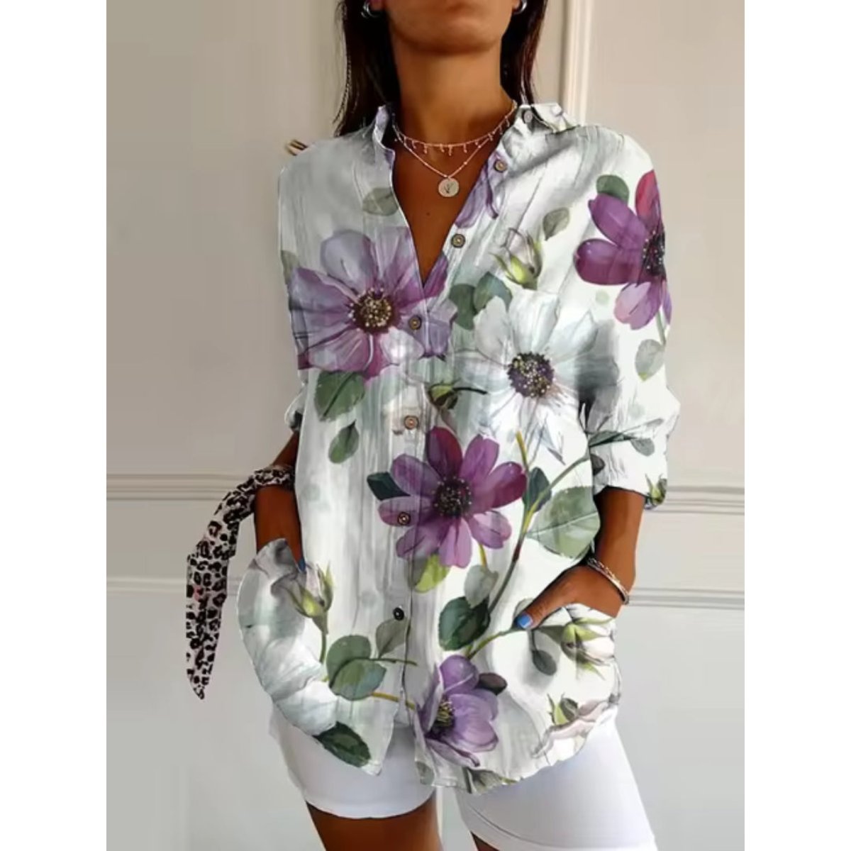 Danique | Blouse met bloemen